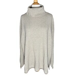 FP Beach Sweater L New Oat Taupe Cotton Resort Coastal Cruise Gift Free People